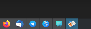 Task manager with proper icon on the right